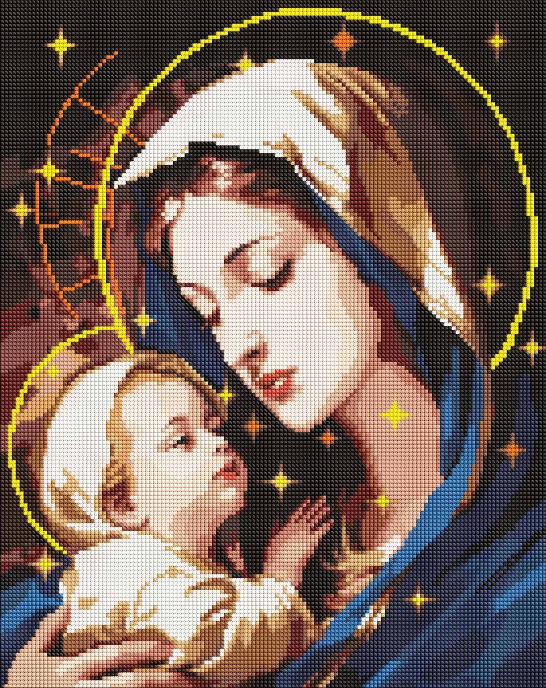 Алмазний живопис Ideyka Любов матері 40х50 см (AMO7971) - Фото 1