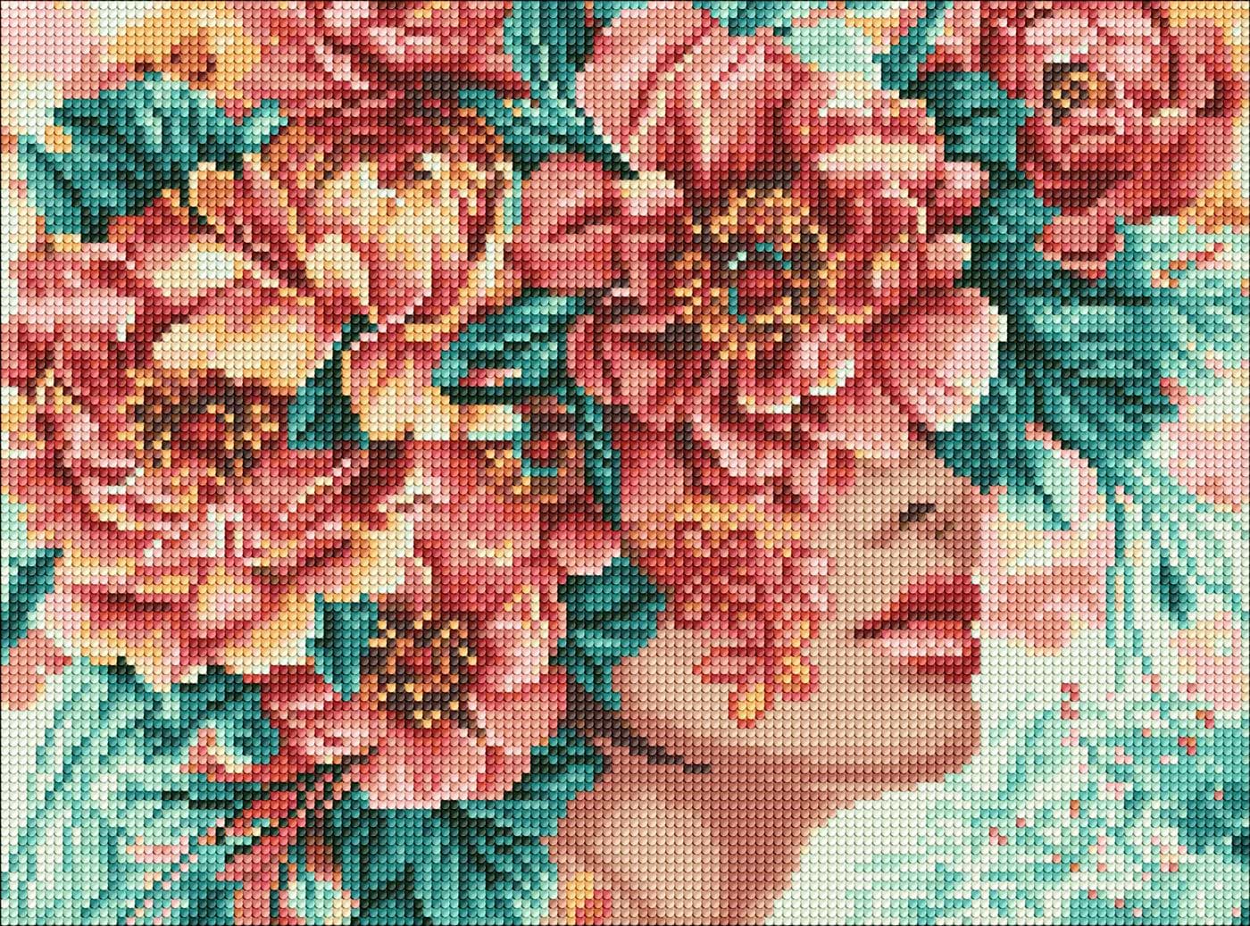 Алмазний живопис Ideyka Романтика квітів ©victoria_art 30х40 см (AMO8032) - Фото 1