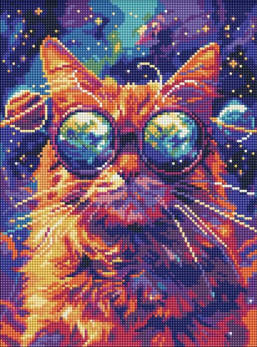 Алмазная живопись Ideyka Звездные очки 30х40 см (AMO8088)