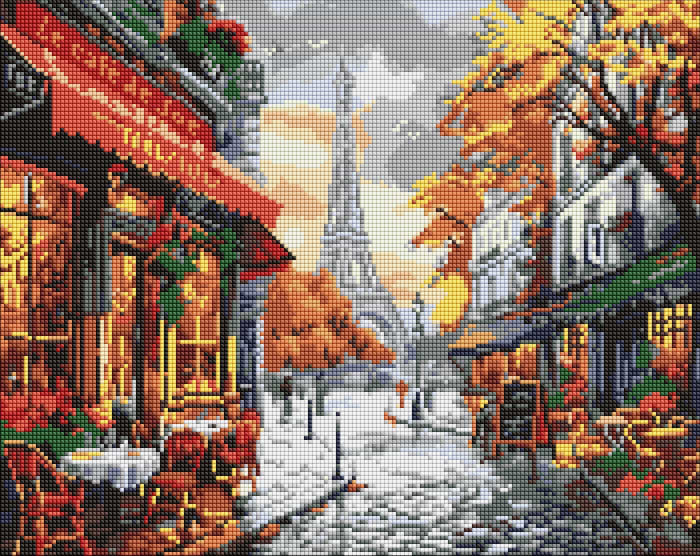 Алмазний живопис Ideyka "Чарівність Парижа" 40x50 см (AMO8096)