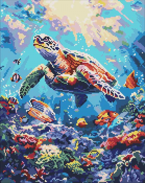 Алмазная живопись Ideyka "Морской покой" 40х50 см (AMO8099)