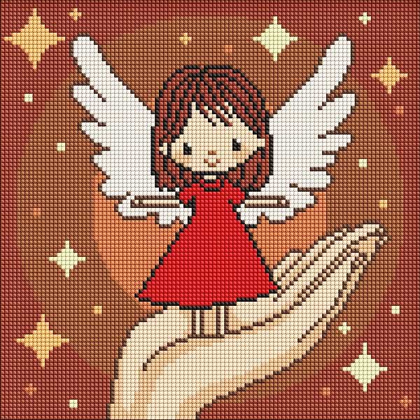 Фото - Алмазная живопись Ideyka Ладонь чуда 30х30 см (AMO8197)