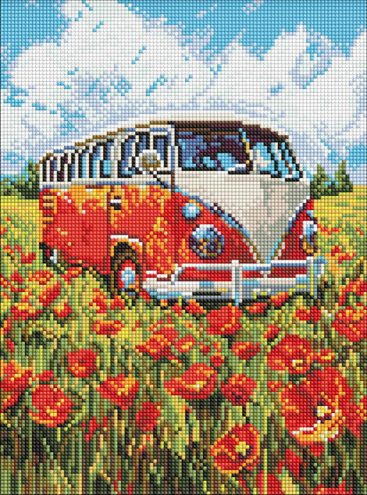 Алмазная живопись Ideyka Путешествие в красное 30х40 см (AMO8215)