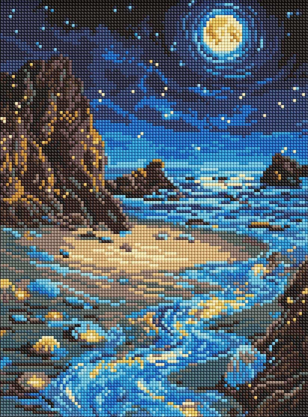 Алмазная живопись Ideyka Сияющий берег 30х40 см (AMO8234)