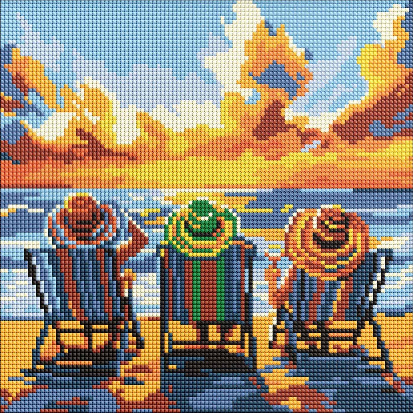 Алмазная живопись Ideyka Отпуск с подругами 30х30 см (AMO8260)