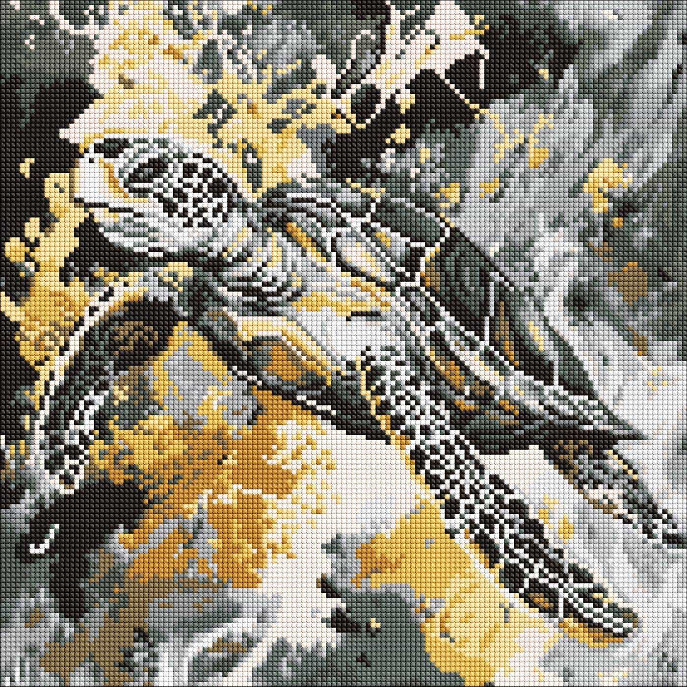 Алмазная живопись Ideyka Золотая черепаха 40х40 см (AMO8262)