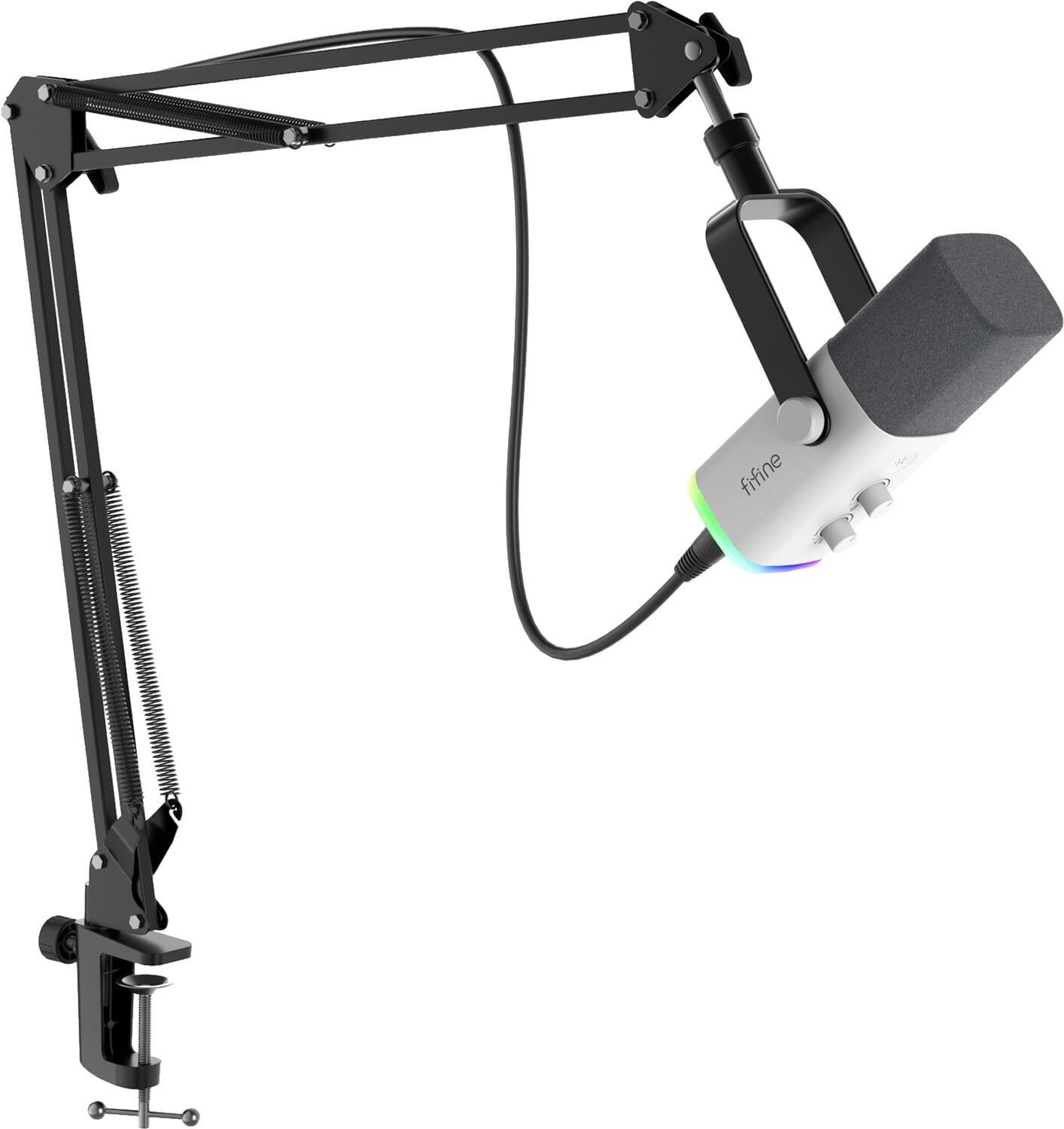 Мікрофон до комп'ютера Fifine AM8TW USB/XLR White - Фото 1