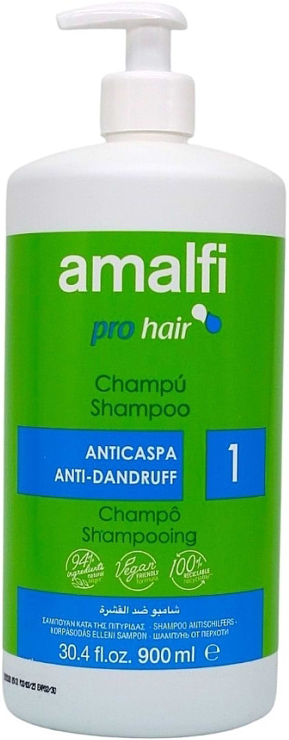 Шампунь жіночий Amalfi Anticaspa Anti-Dandruff з дозатором 900 мл (ASADD900)