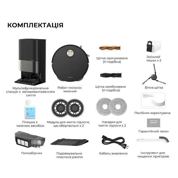 Фото - Робот-пылесос моющий Dreame X50 Ultra Black