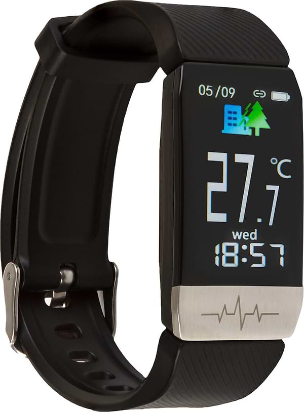Фото - Уценка - Фитнес-браслет AMICO Go RUN Termometr Pulseoximeter AD Tonometer Black