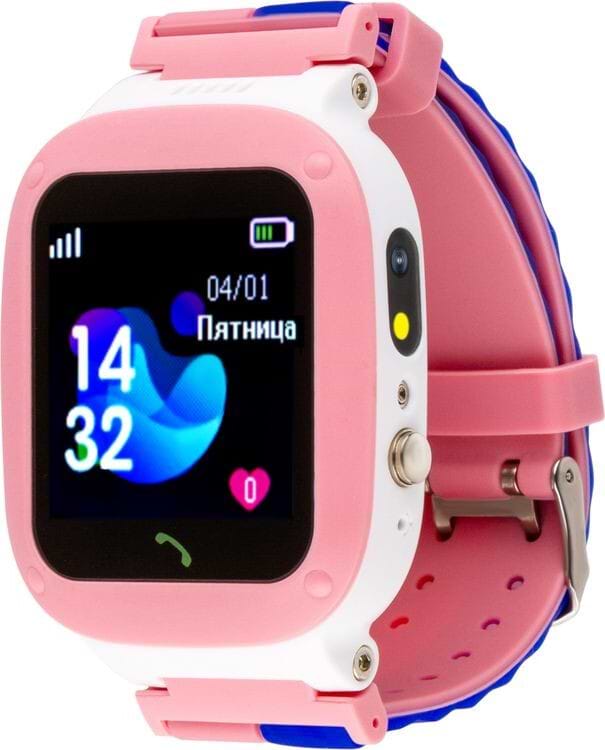 Детские часы AmiGo GO004 Splashproof Camera+LED Pink - Фото 1