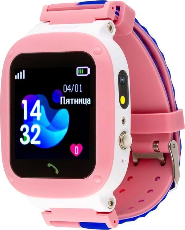 Фото - Уценка - Детские часы AmiGo GO004 Splashproof Camera+LED Pink