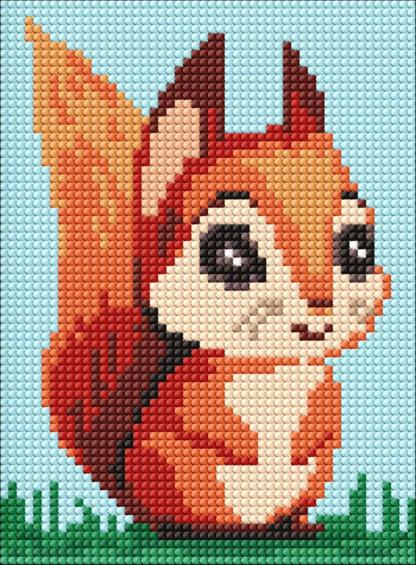 Алмазний живопис Ideyka без підрамника для дітей Чарівна білочка 15х20 см (AMM1031) - Фото 1