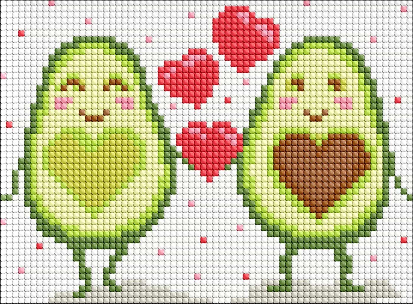 Алмазний живопис Ideyka Закохані половинки 15х20 см (AMM1032) - Фото 1