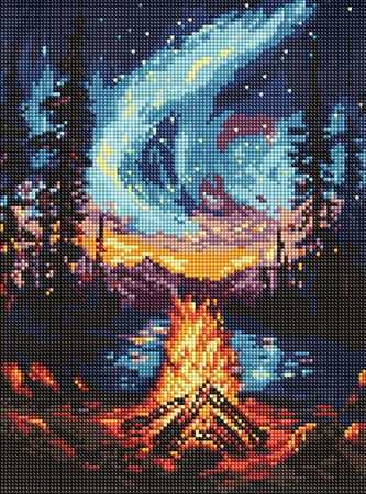 Фото - Алмазний живопис Ideyka Північне сяйво 30х40 см (AMO8133)