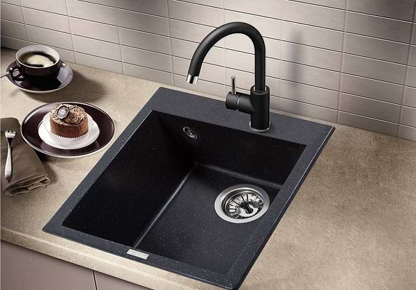 Фото - Мойка кухонная Ventolux Amore (Space Black) 500x400x200