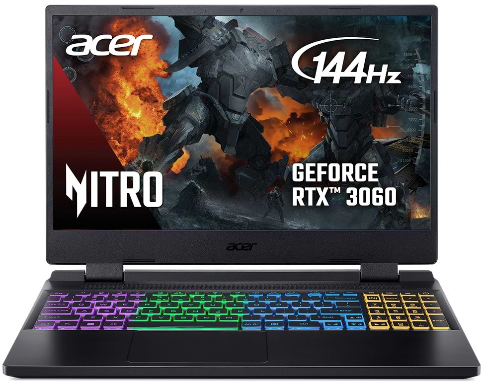 Ноутбук игровой Acer Nitro 5 AN515-58-52JW (NH.QFMEU.006) Obsidian Black - Фото 1