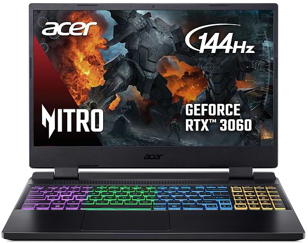 Фото - Ноутбук ігровий Acer Nitro 5 AN515-58-52JW (NH.QFMEU.006) Obsidian Black