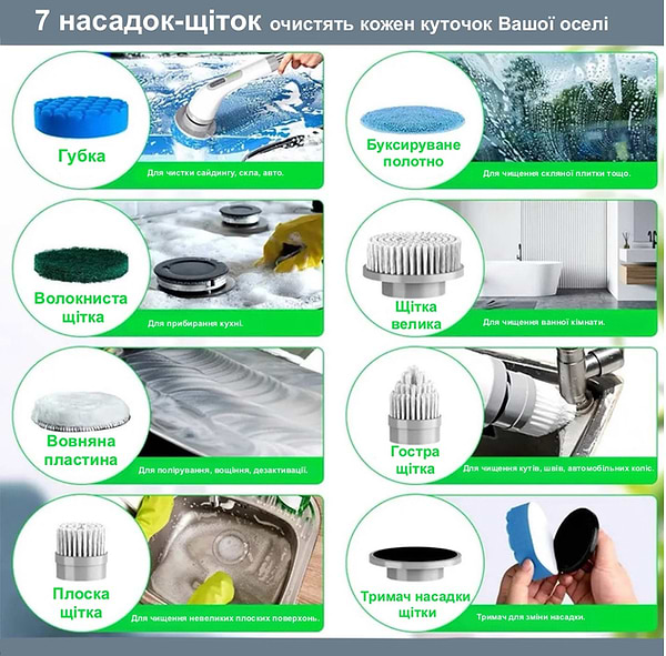 Фото - Электрическая щетка INSPIRE 7 в 1 (ANS-8050)
