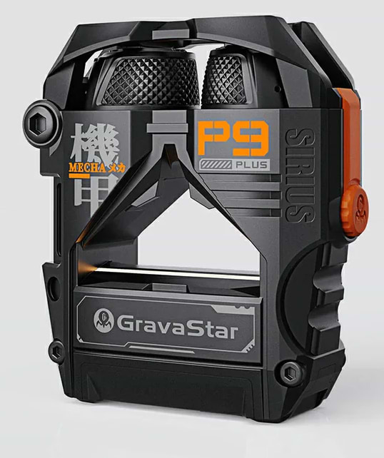 Фото - Навушники вкладиші бездротові TWS GravaStar Sirius Plus Black (GSP9PLUS_BLK)