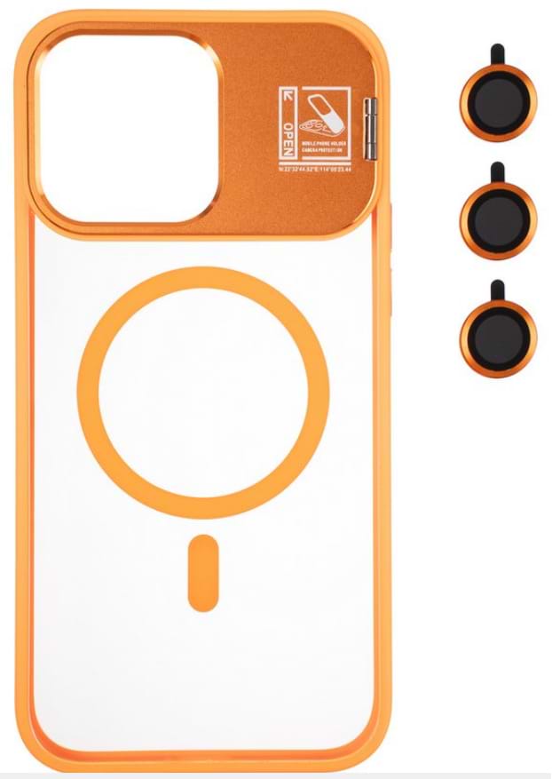 Чохол для смартфону Gelius Yoga Case Camera stand MagSafe for iPhone 14 Pro Max Flame Orange (98599) - Фото 1