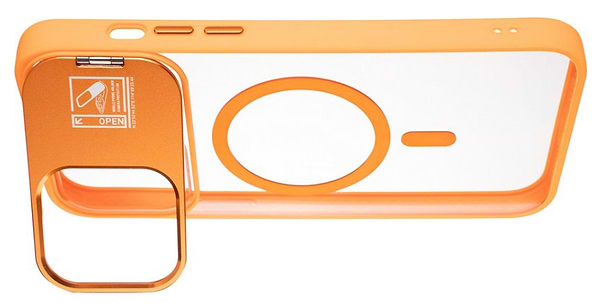 Фото - Чохол для смартфону Gelius Yoga Case Camera stand MagSafe for iPhone 14 Pro Max Flame Orange (98599)