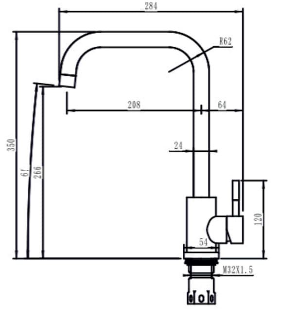 Фото - Кухонний змішувач Interline ANGLE Sateen