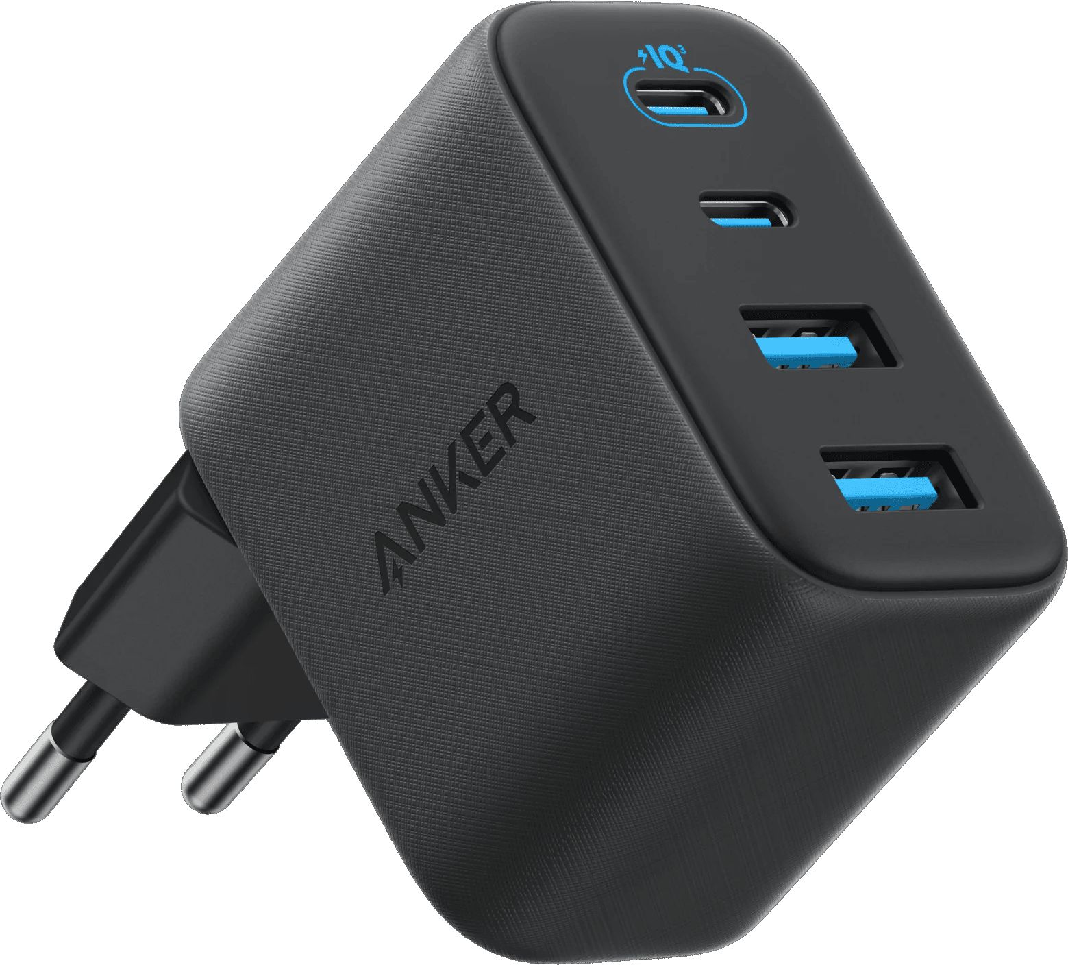 Мережевий зарядний пристрій Anker Zolo Charger - 50W 2xUSB-C & 2xUSB-A Black (A121EG11)
