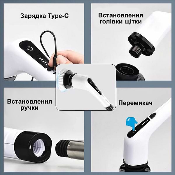 Фото - Электрическая щетка INSPIRE 7 в 1 (ANS-8050)