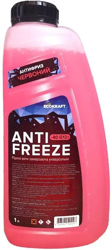 Антифриз Ecokraft Червоний G12+-40 1 л (701475)