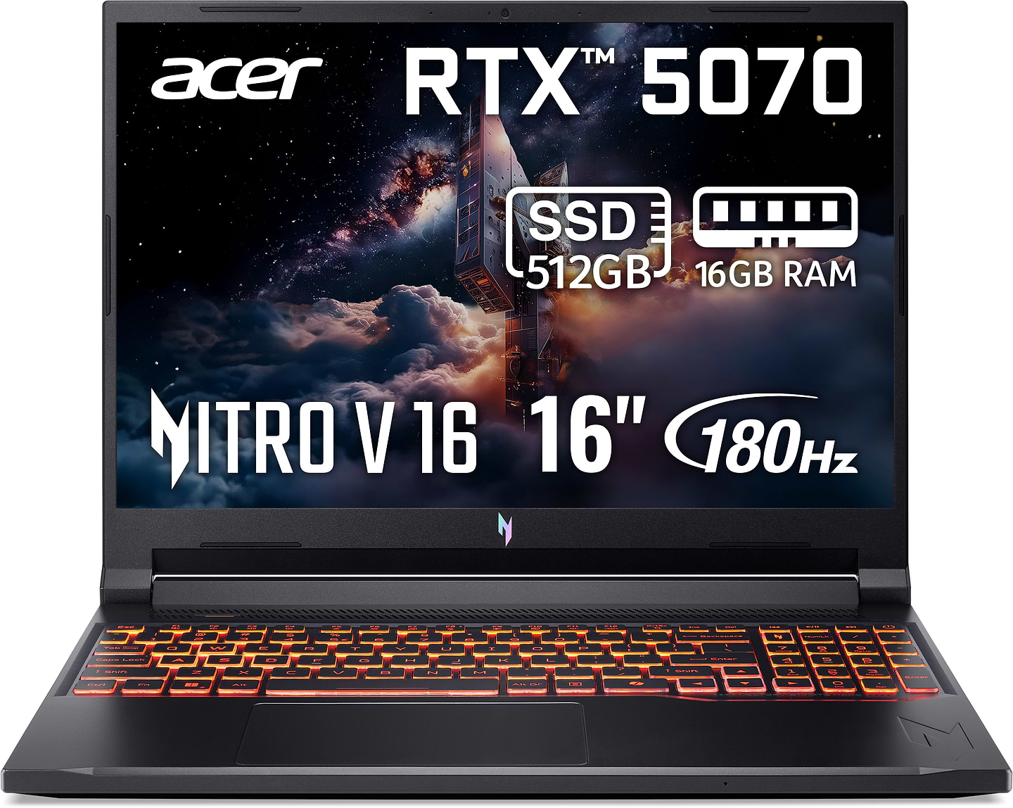Ноутбук ігровий Acer Nitro V 16 AI ANV16-42-R7BK (NH.U1FEU.002) Shale Black - Фото 1