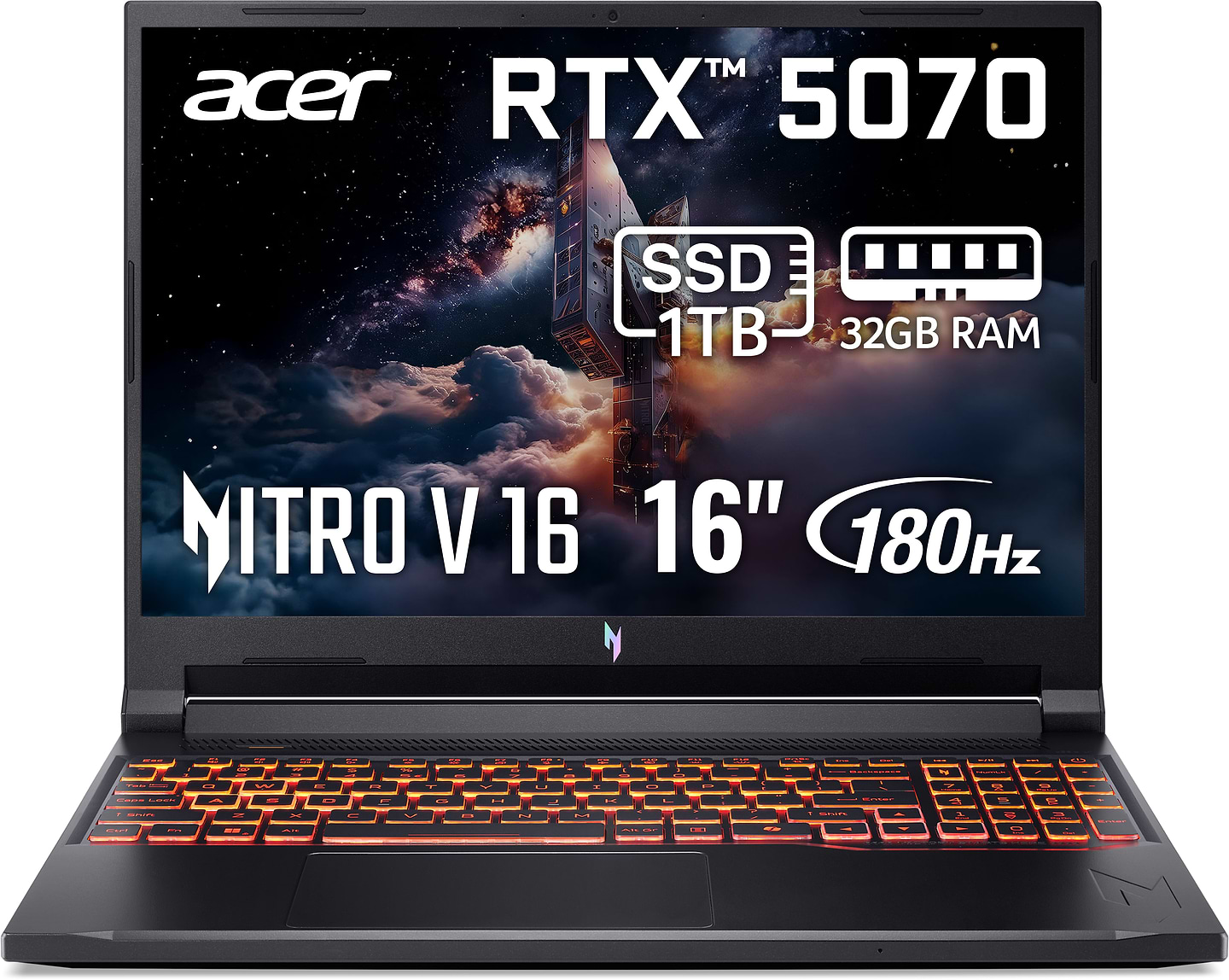 Ноутбук ігровий Acer Nitro V 16 AI ANV16-42-R81K (NH.U1FEU.008) Shale Black - Фото 1