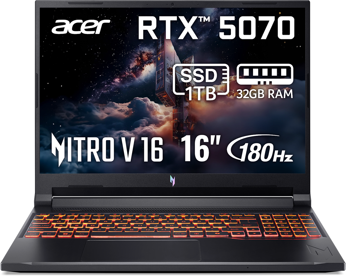 Ноутбук игровой Acer Nitro V 16 AI ANV16-42-R81K (NH.U1FEU.008) Shale Black