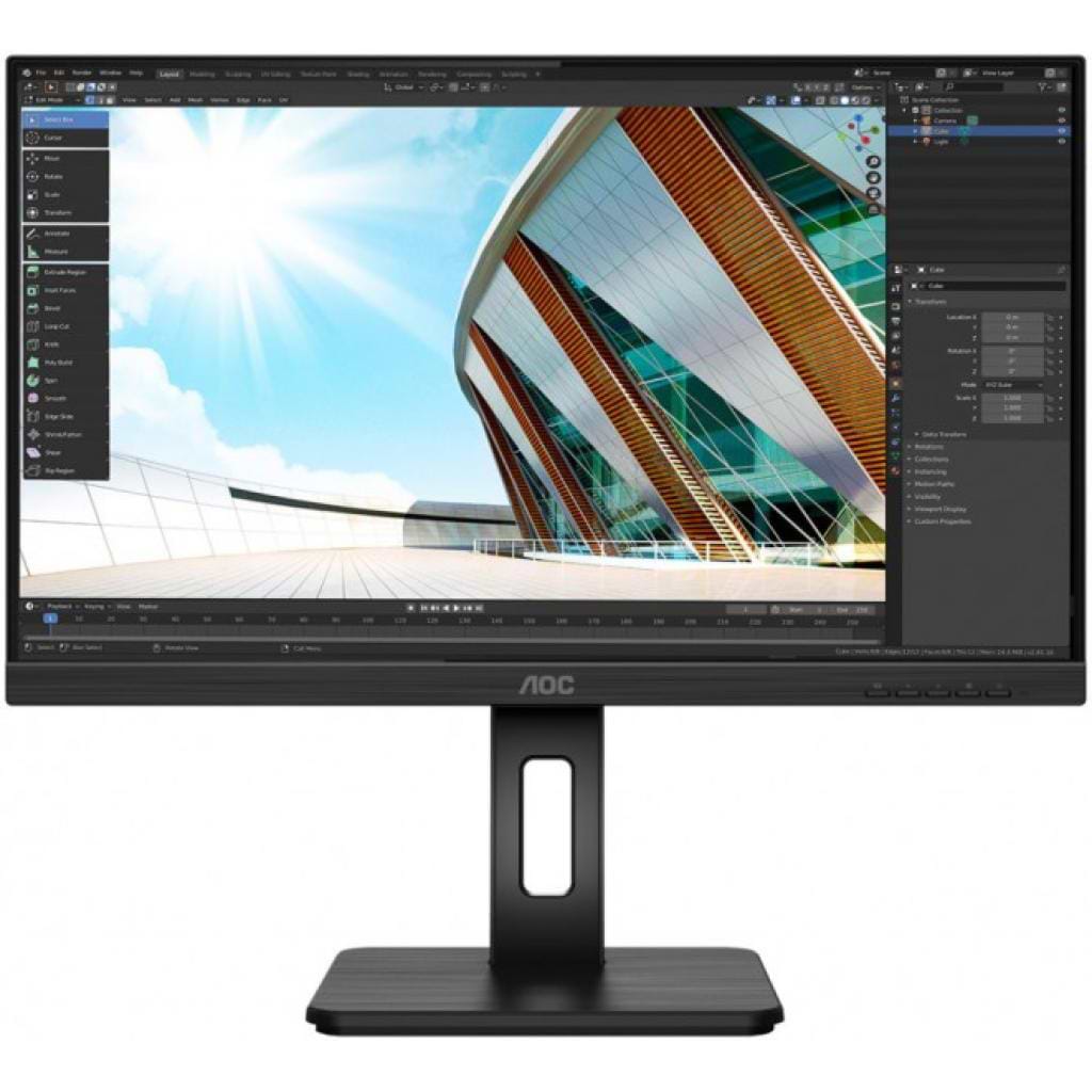Монитор AOC U27P2 Black - Фото 1