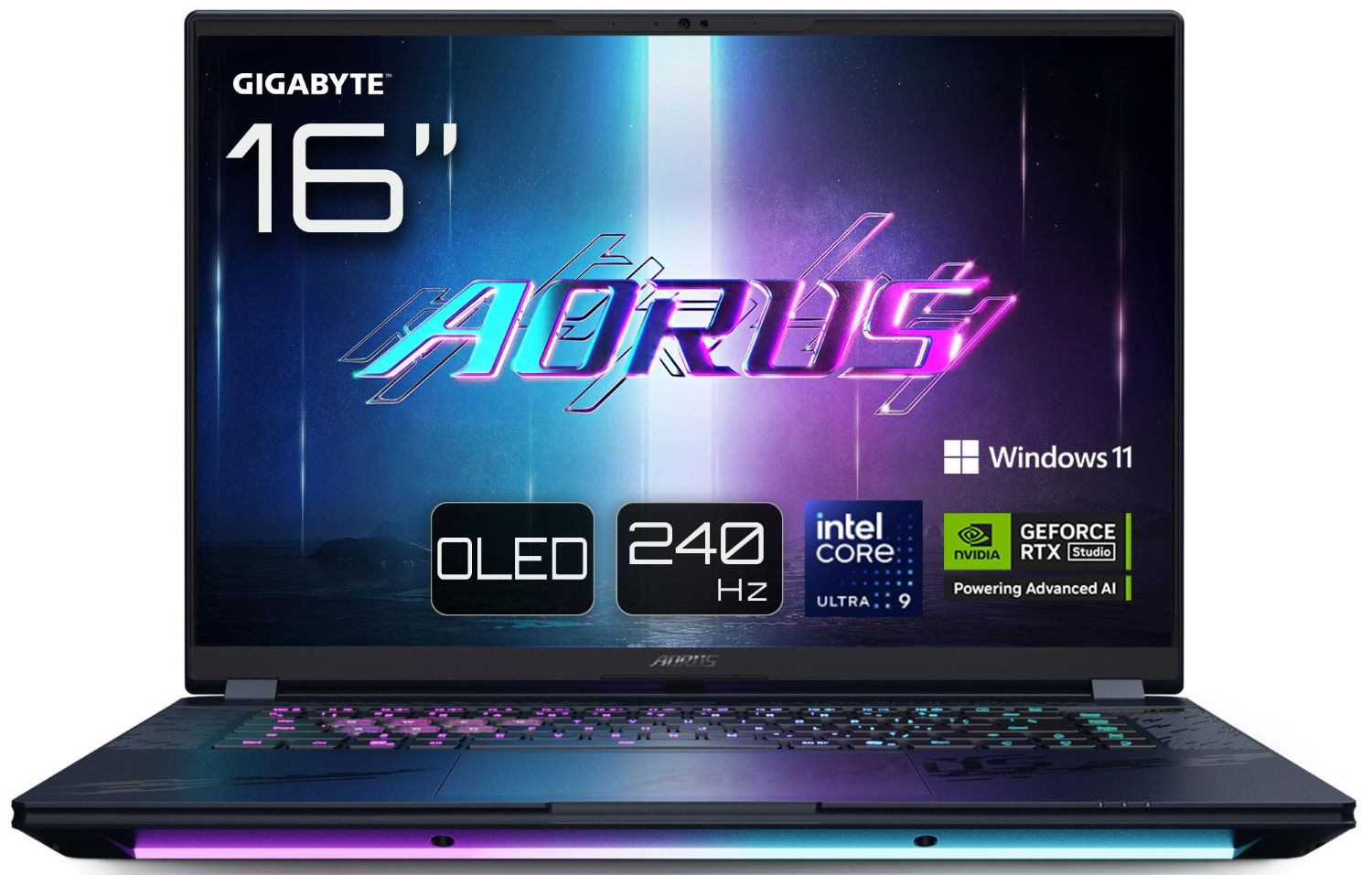Ноутбук игровой Gigabyte Master 16 (AORUS_16_BYHC5UAE65SP) Black - Фото 1