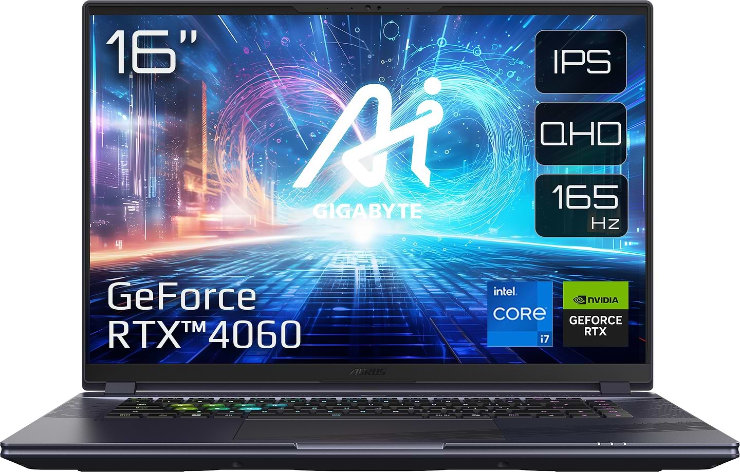 Ноутбук игровой Gigabyte Aorus 16X 9KG (2024) (AORUS 16X 9KG-43UAC54SH) Midnight Gray - Фото 1