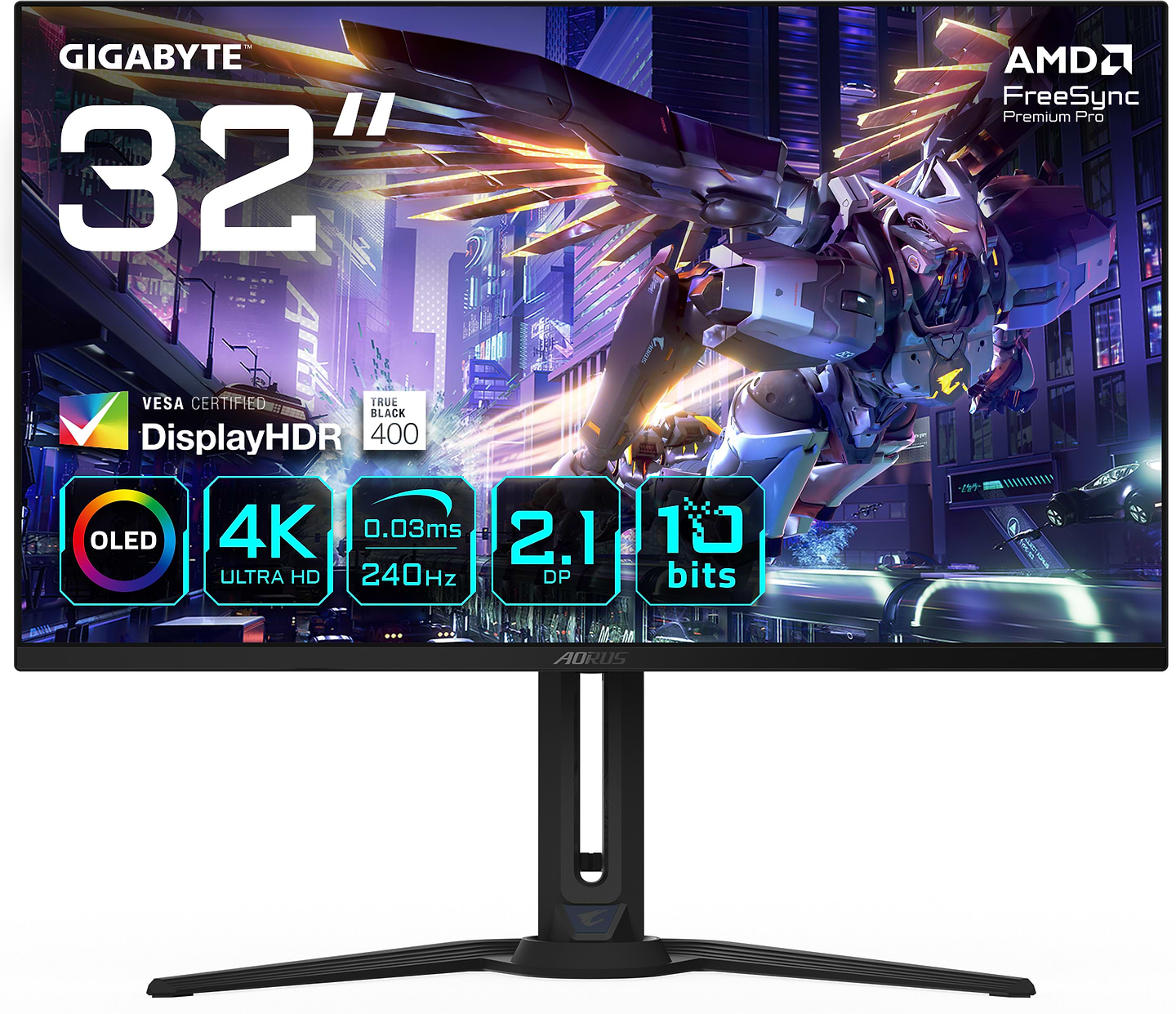 Монитор игровой Gigabyte AORUS FO32U2P - Фото 1