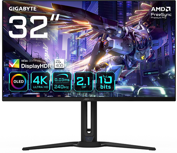 Фото - Монітор ігровий Gigabyte AORUS FO32U2P