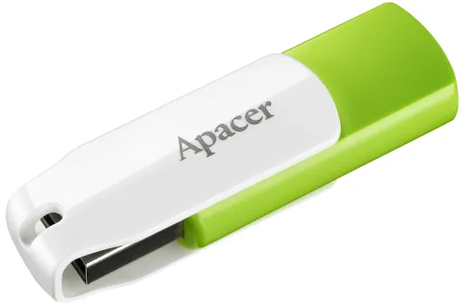 Флеш USB Apacer AH335 32GB USB 2.0 Green/White (AP32GAH335G-1) - Фото 1