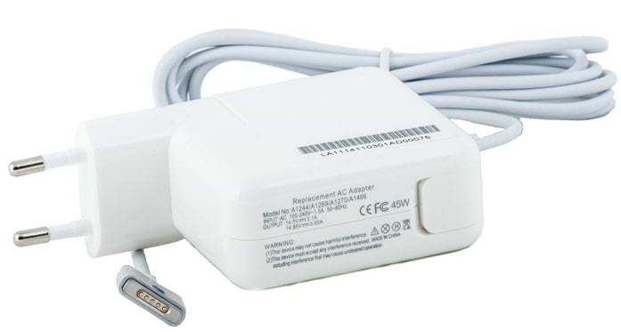 Зарядний пристрій для ноутбука PowerPlant Apple 220V 14.85V 45W 3.05A MagSafe2 (AP45KMAG2) - Фото 1