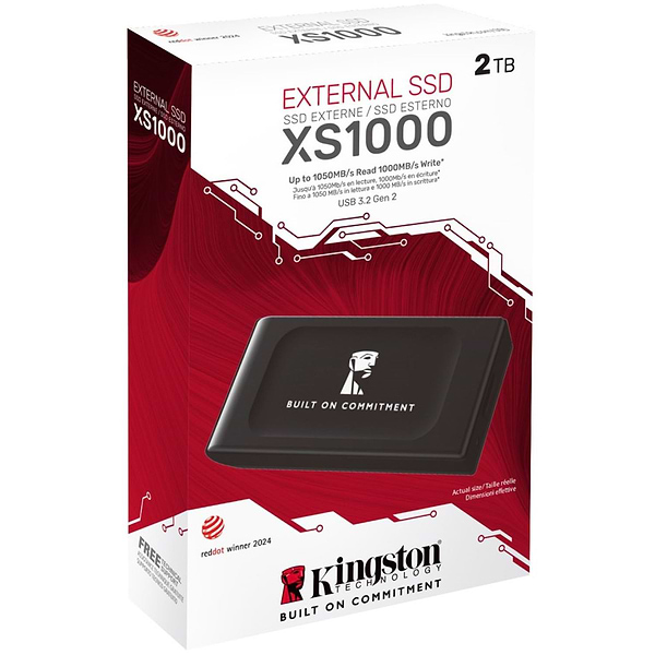 Фото - SSD-накопитель внешний Kingston XS1000 BoC 2000GB USB 3.2 Gen 2 Black (SXS1000/2000GA)