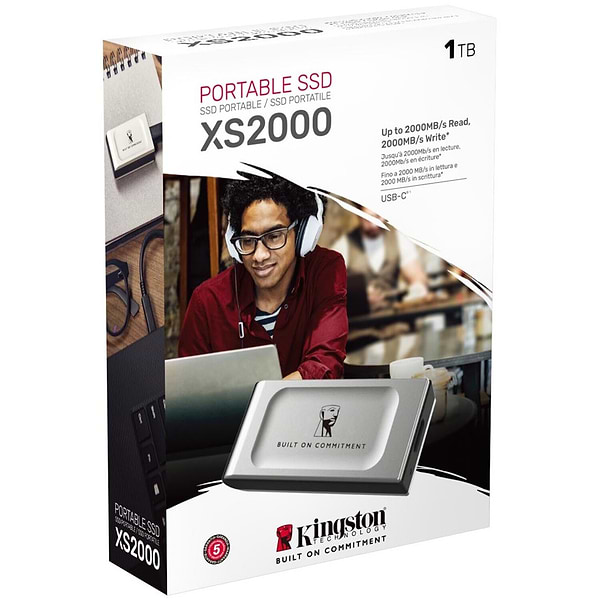 Фото - SSD-накопитель внешний Kingston XS2000 BoC 1000GB USB 3.2 Gen 2x2 IP55 Silver (SXS2000/1000GA)