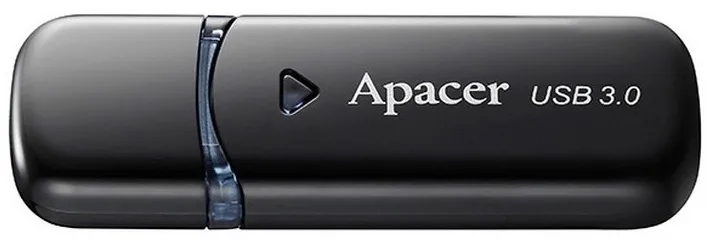 Флеш USB Apacer AH355 64GB USB 3.0 Black (AP64GAH355B-1) - Фото 1