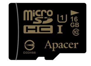 Фото - Карта пам'яті Apacer microSDHC 16 Gb UHS-I U1 + adapter (AP16GMCSH10U1-R)