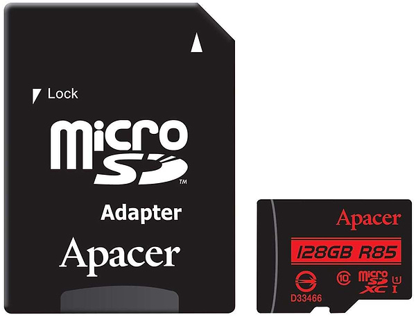 Фото - Карта памяти Apacer microSDXC 128GB UHS-I U1 + adapter (AP128GMCSX10U5-R)
