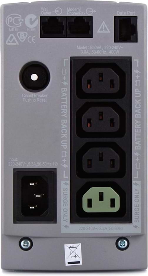 Фото - Источник бесперебойного питания APC Back-UPS CS 650VA