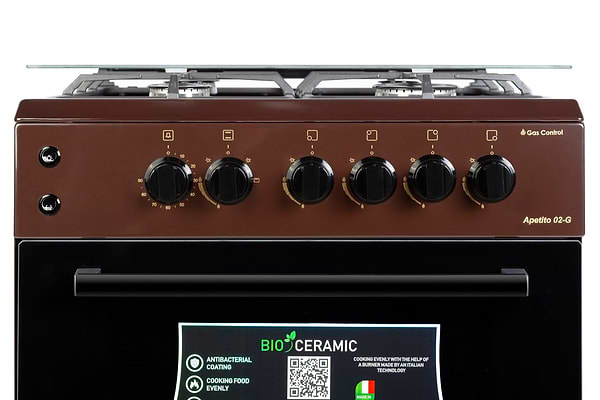 Фото - Плита газова ARTEL Apetito 02-G Brown