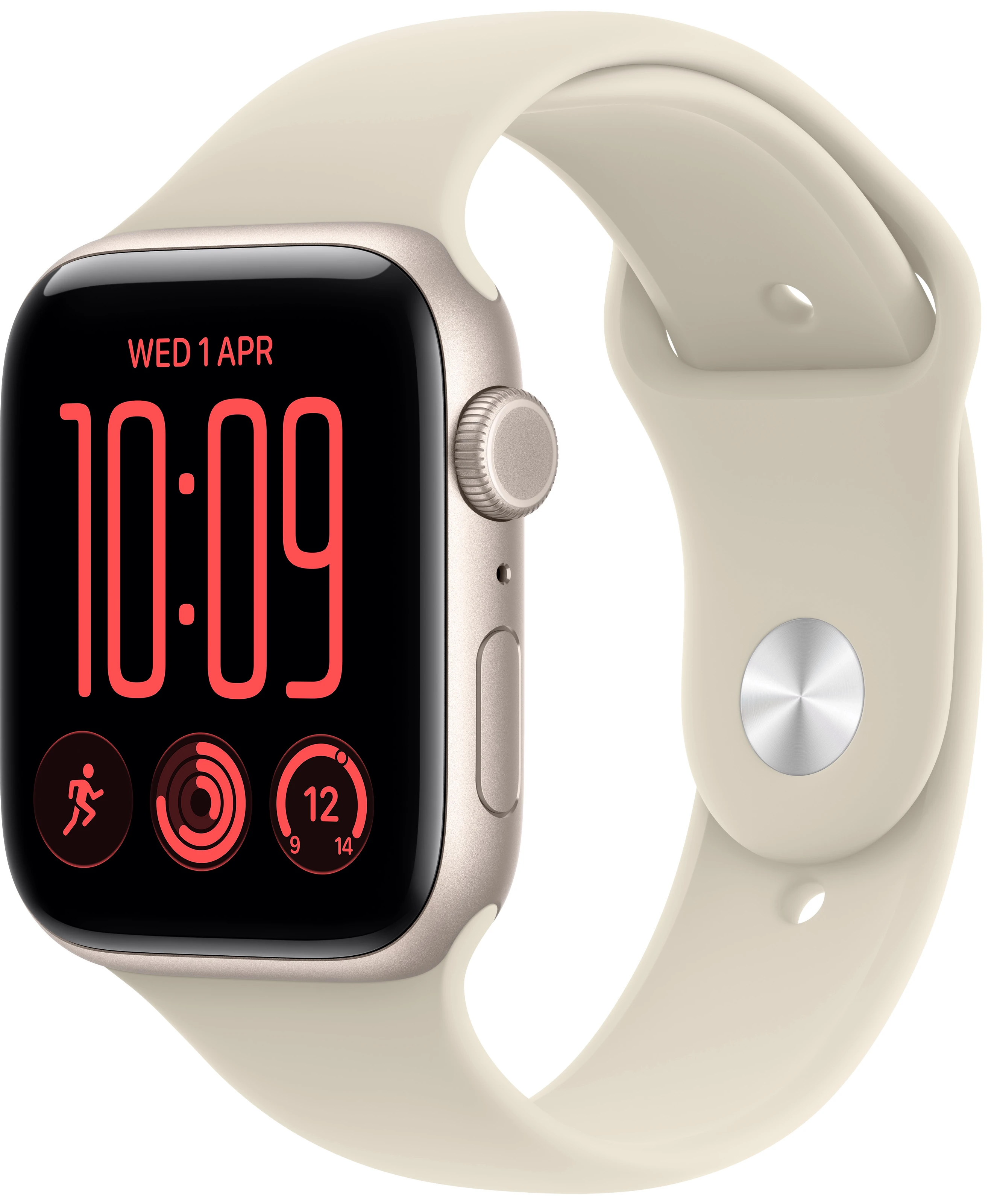 Смарт-часы Apple Watch SE 3 GPS + eSIM 40mm Starlight Aluminium Case with Sand Sport Band - M/L