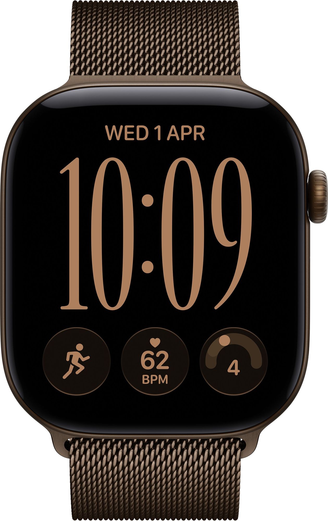 Смарт-часы Apple Watch Series 12 GPS + eSIM 42mm Dark Bronze Aluminium Case with Dark Bronze Milanese Loop
