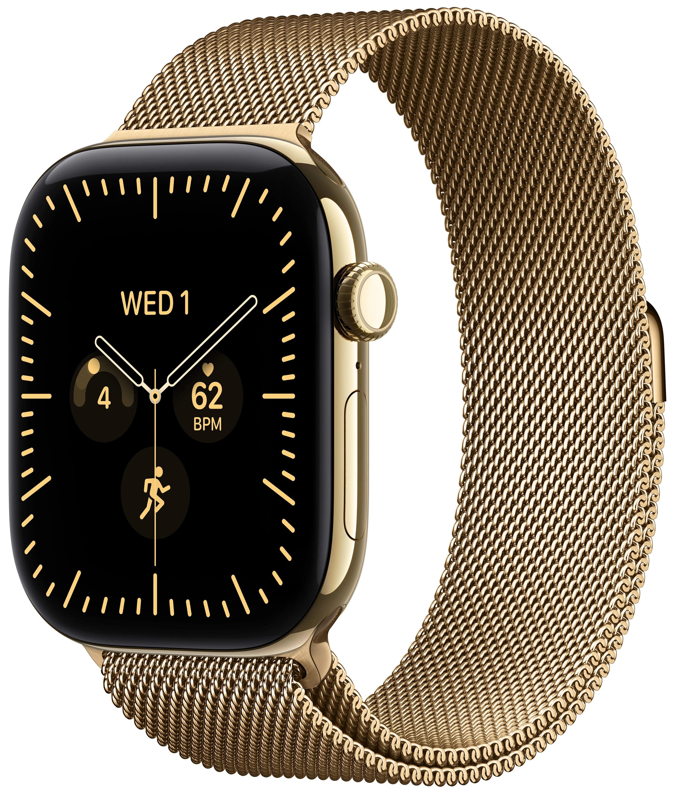 Смарт-часы Apple Watch Series 12 GPS + eSIM 46mm Radiant Gold Titanium Case with Radiant Gold Milanese Loop - M/L